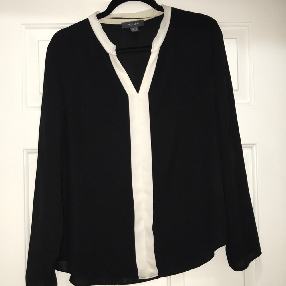 Primark black and white work top